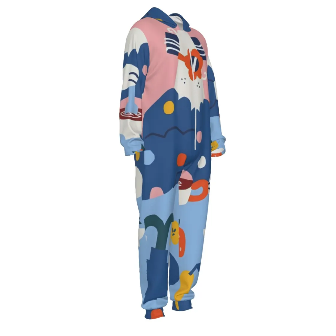 All-Over Print Unisex Thickened Home Jumpsuit