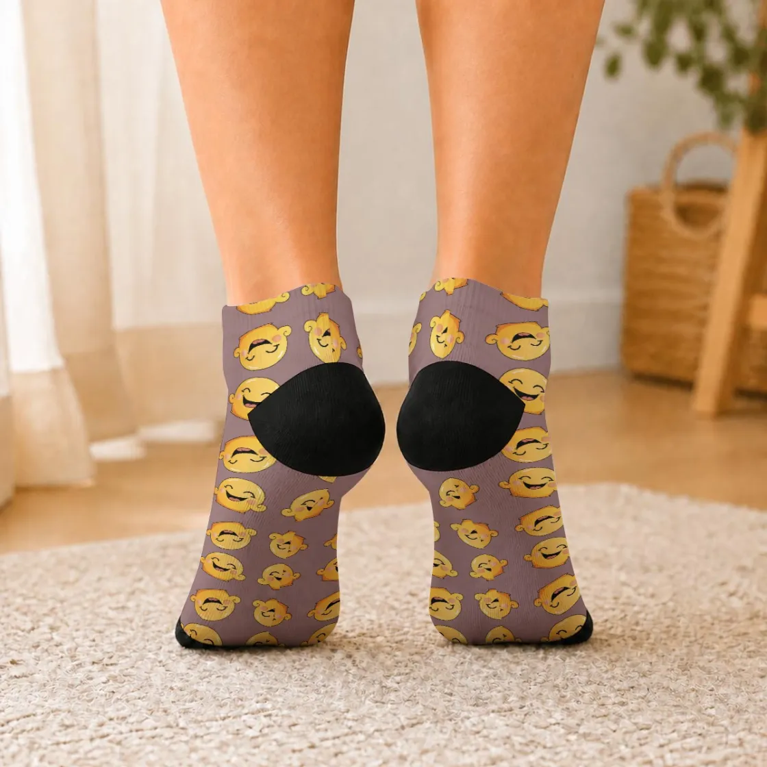 All-Over Print Unisex Color-Block Athletic Socks