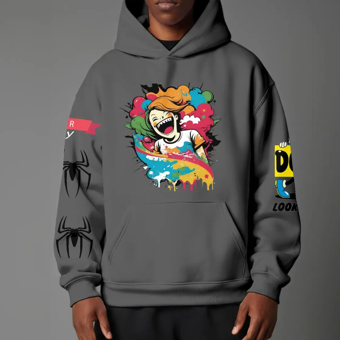 Unisex Pullover Hoodie with Micro-Fleece Lining|DTF