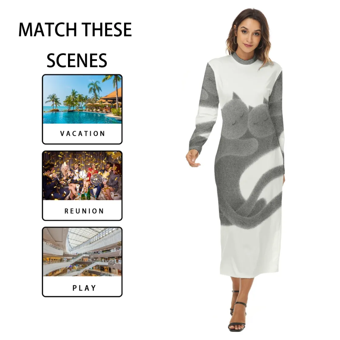 All-Over Print Women's Hip Dress