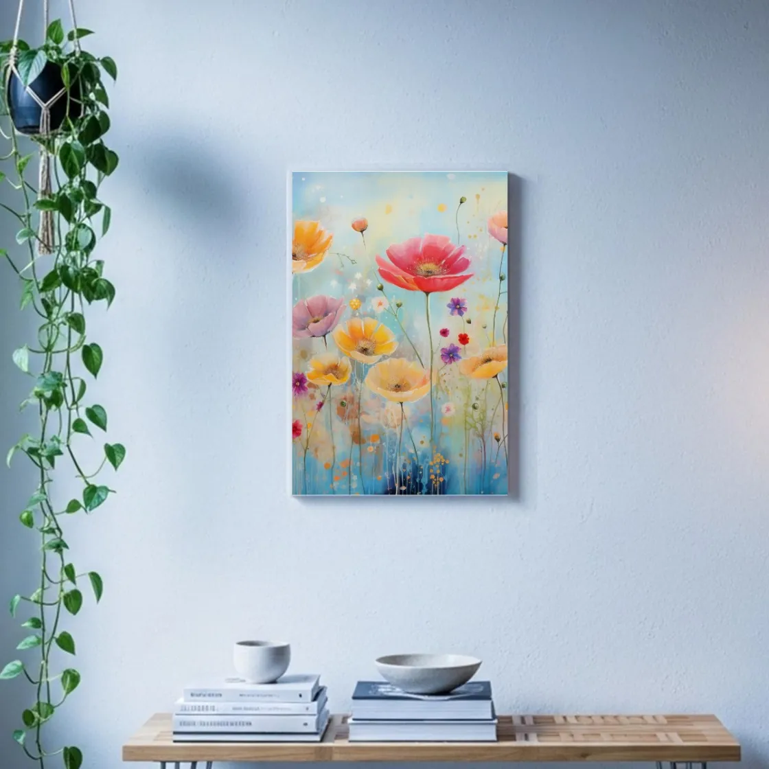 Canvas With Frame Printed The USA|Vertical 2:3