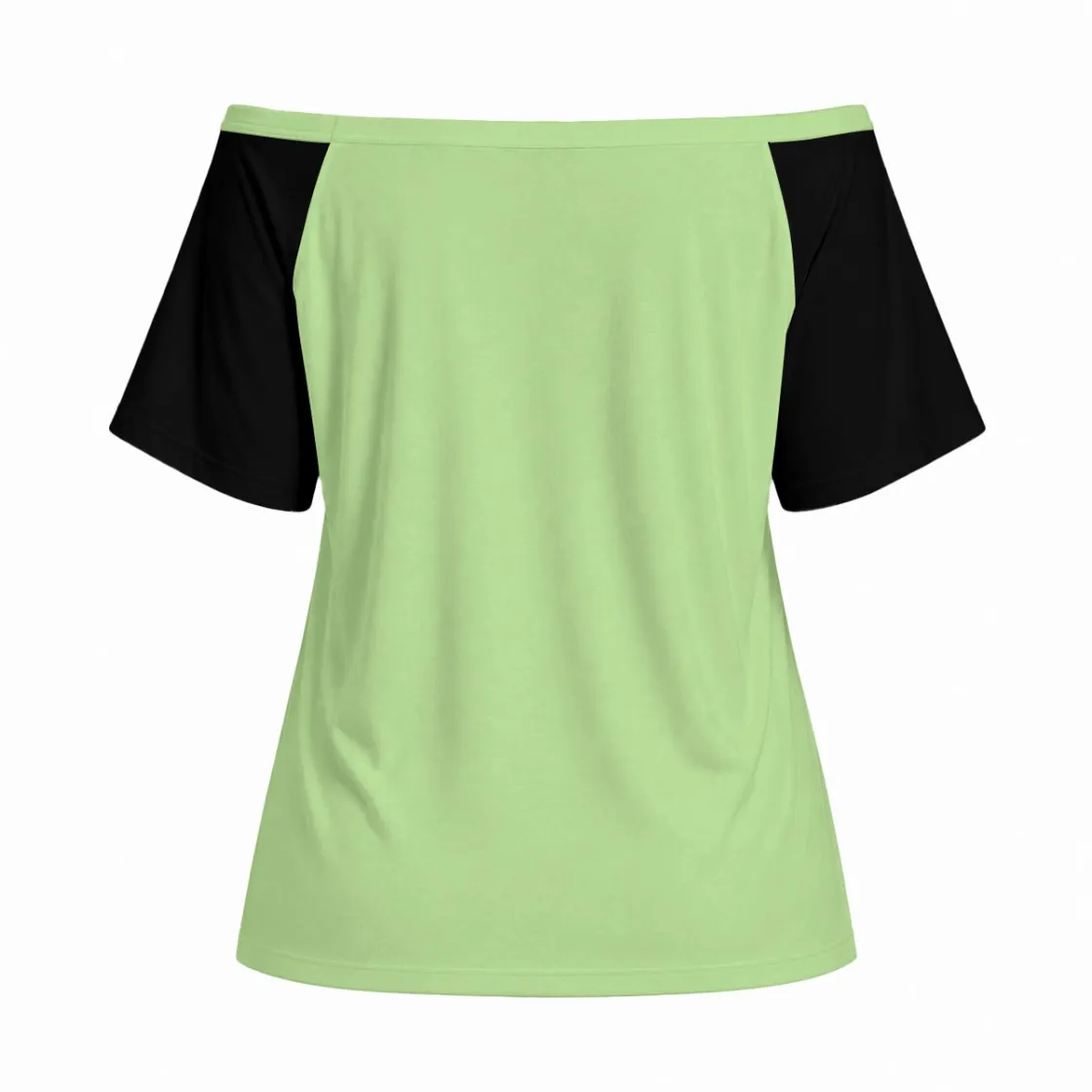 All-Over Print women's Off-Shoulder Short Sleeve Top