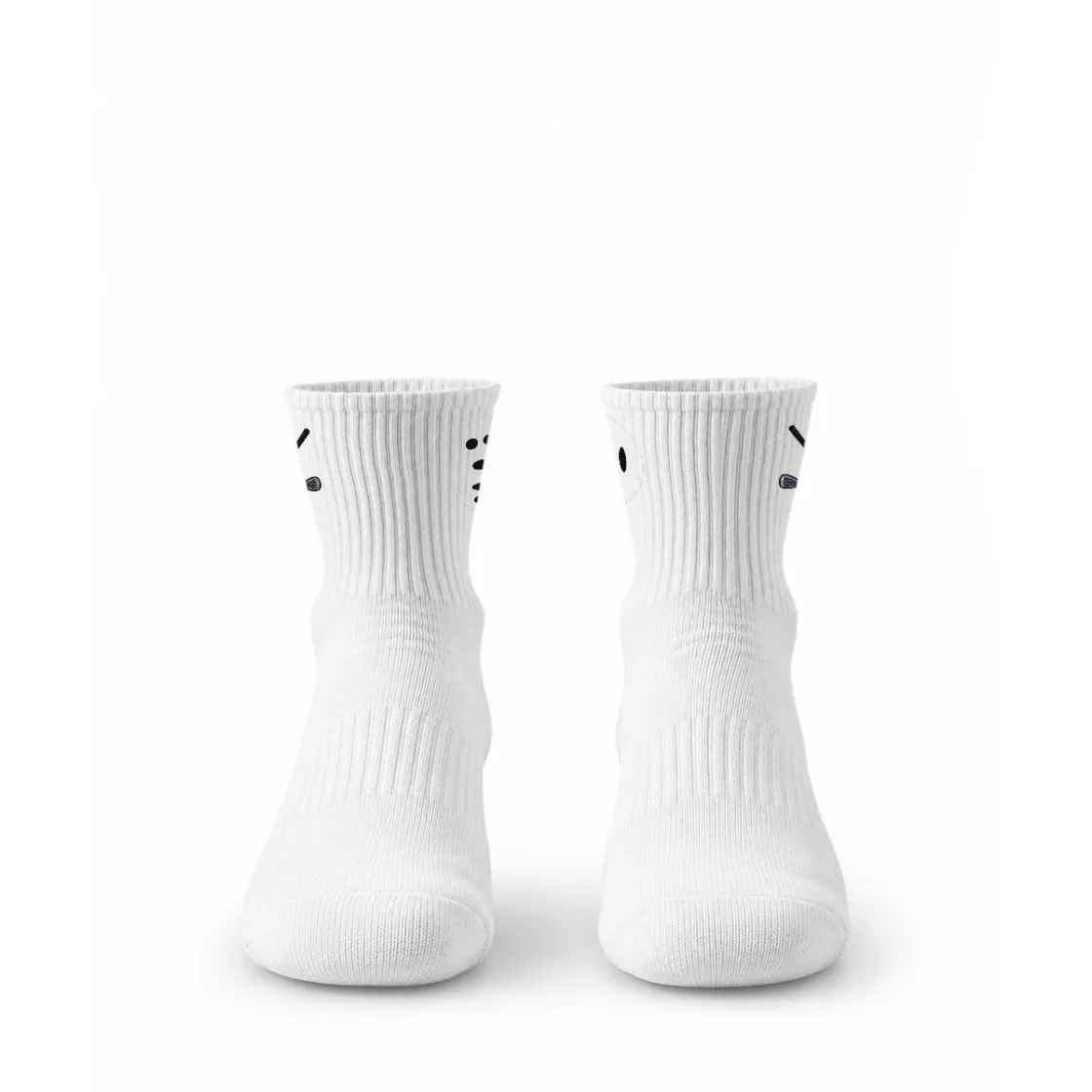Embroidery Sports Quarter Socks|Cotton