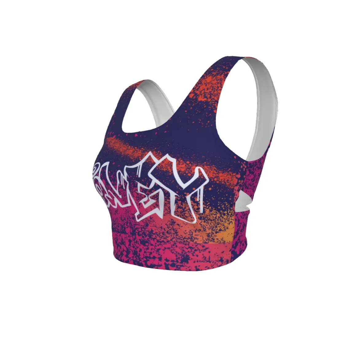All-Over Print Women's Back Cross Sports Bra