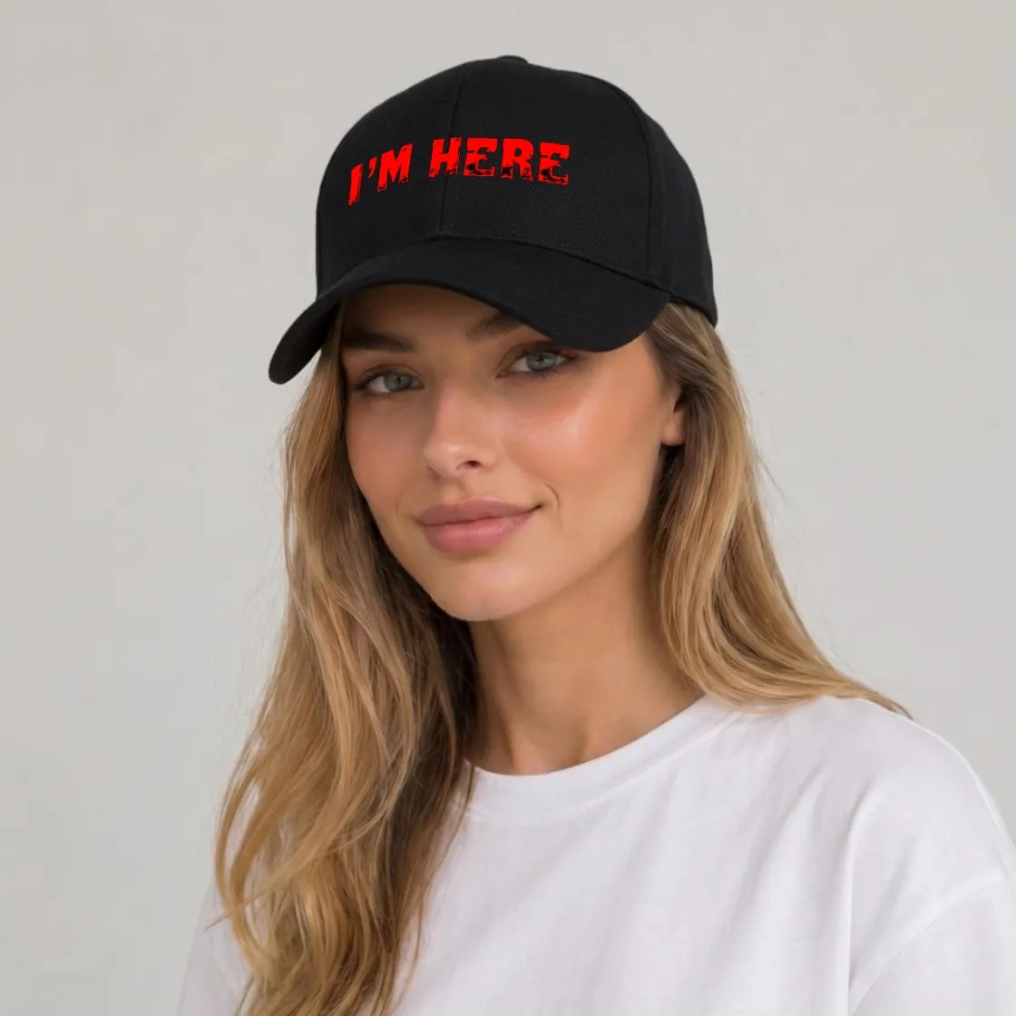 Curved Brim Baseball Cap Printed in Canada