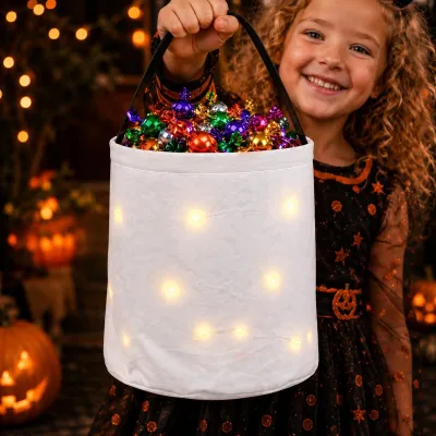 All-Over Print LED-Illuminated Bucket Bag