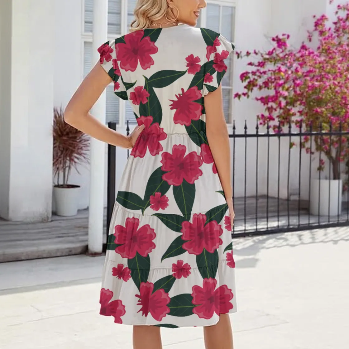 All-Over Print Women's Midi Dress