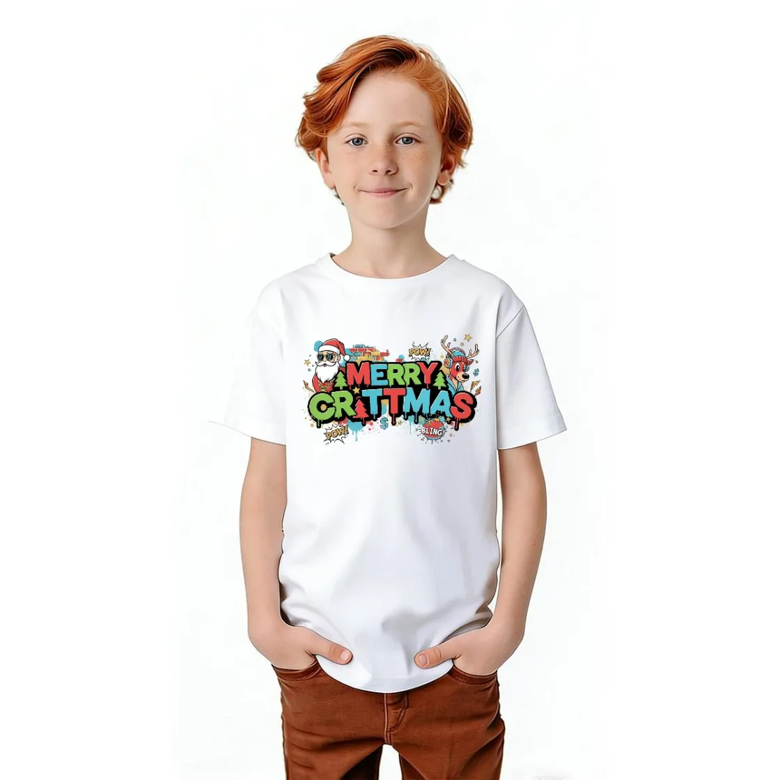 Kid's T Shirt Printed in USA|Gildan 5000B Front DTF