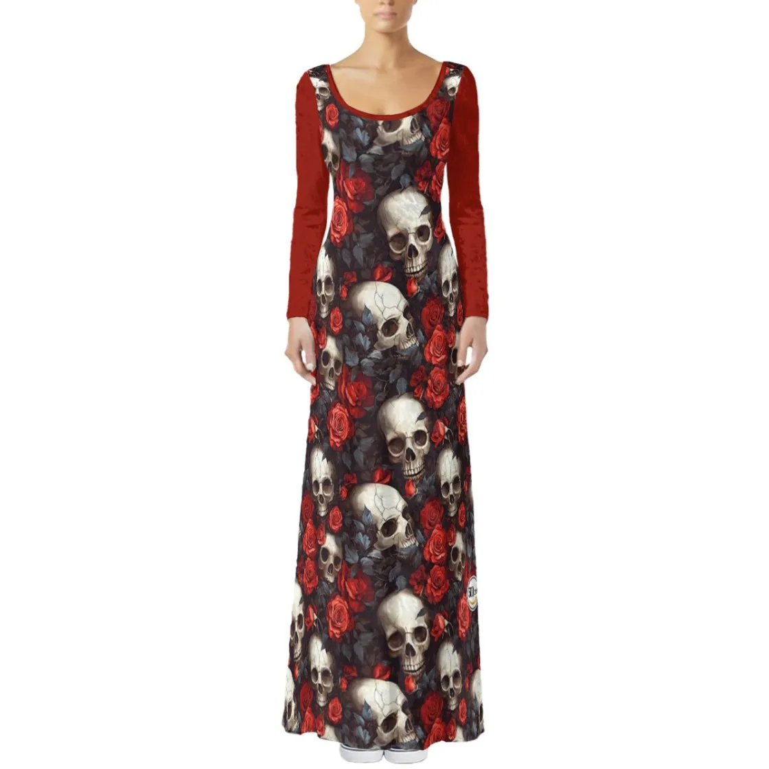 All-Over Print Women's Velvet Shine Maxi Dress
