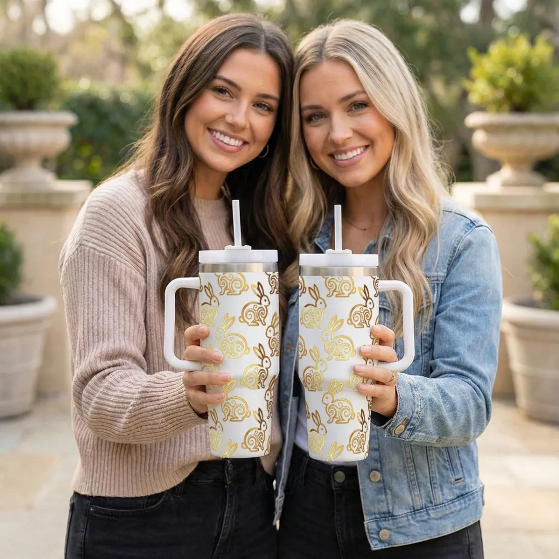 40 oz Tumbler With Handle Printed in USA