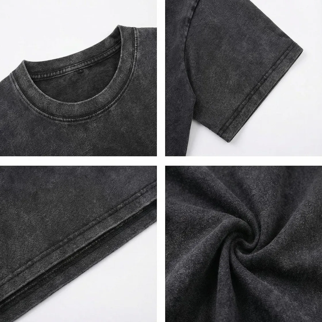 Unisex Heavyweight Washed Drop Shoulder T-Shirt|250GSM DTG
