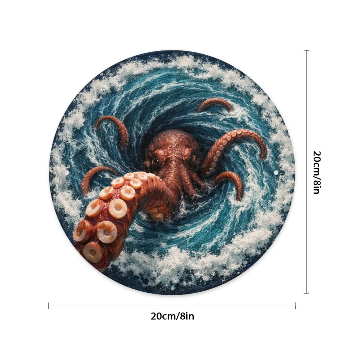 Round Aluminum Painting Printed in Canada