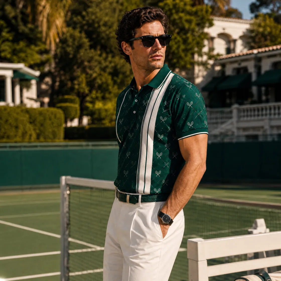 All-Over Print Men's Polo Shirt