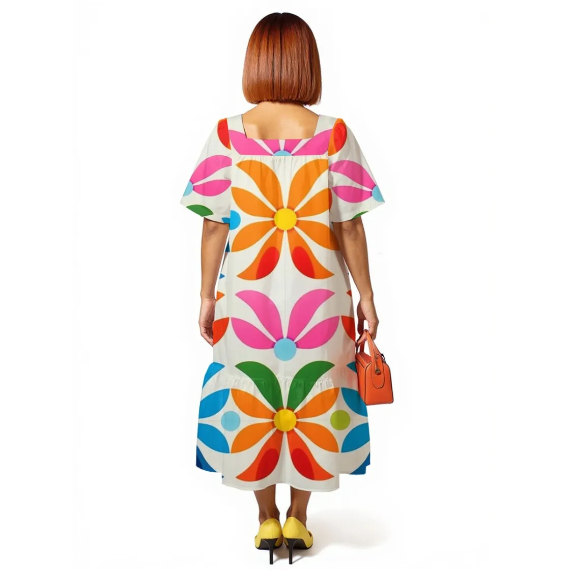 All-Over Print Women's Elegant Long Dress