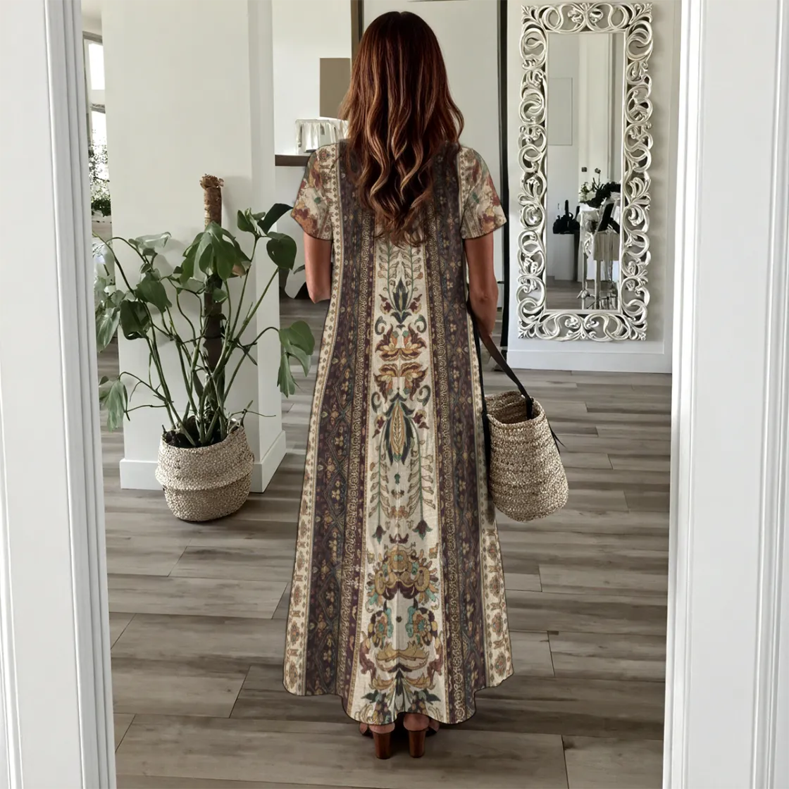 All-Over Print Women's Long Dress