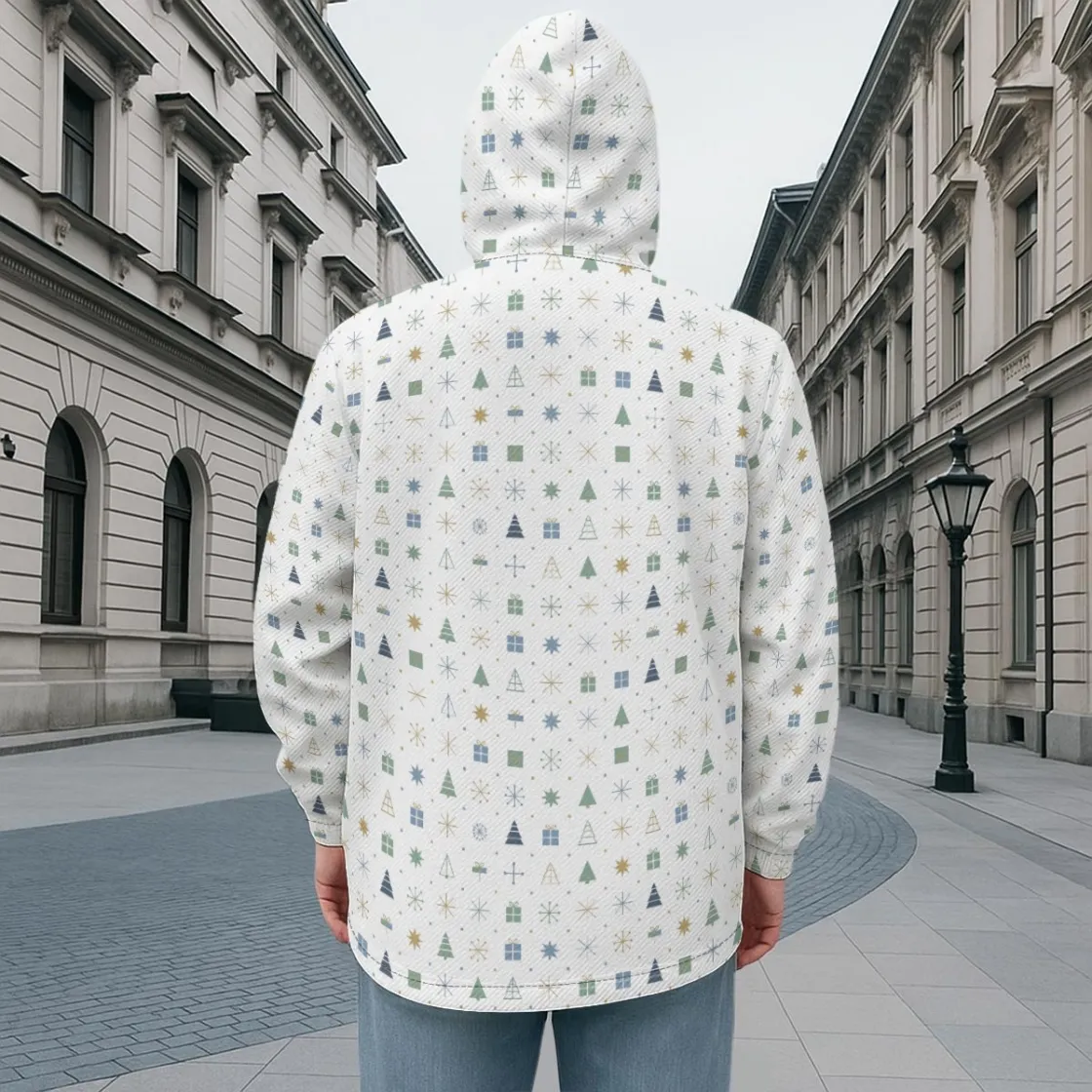 All-Over Print Urban Minimalist Twill Jacket|245GSM Cotton