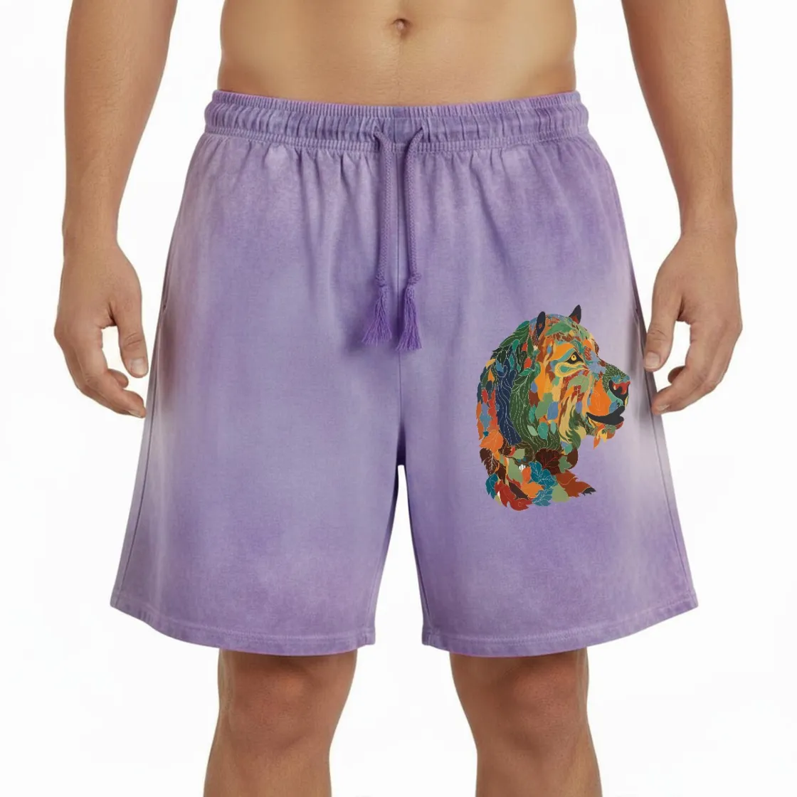 Men’s Casual Shorts Printed in USA| 290GSM Front DTF