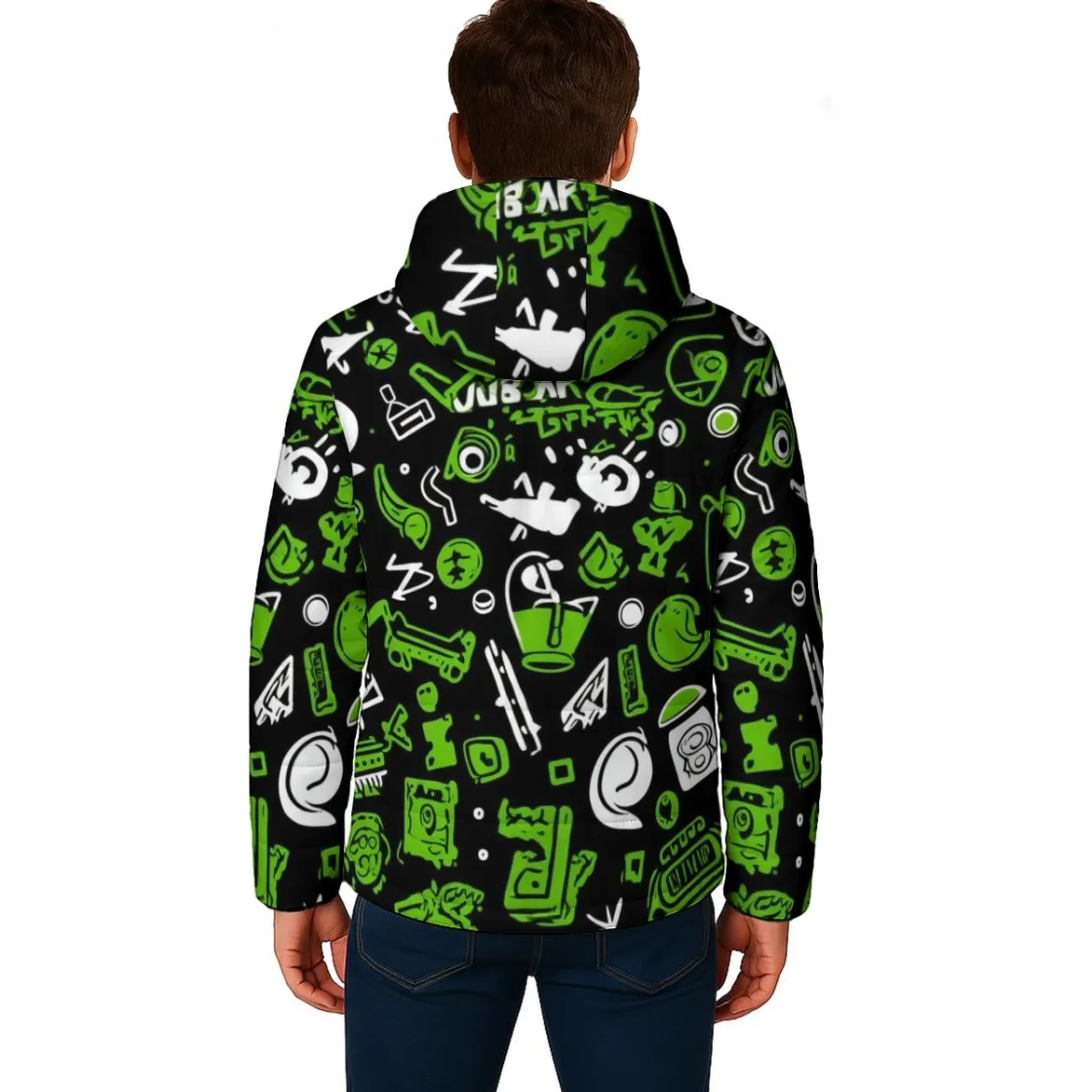 All-Over Print Unisex Warm Hooded Jacket