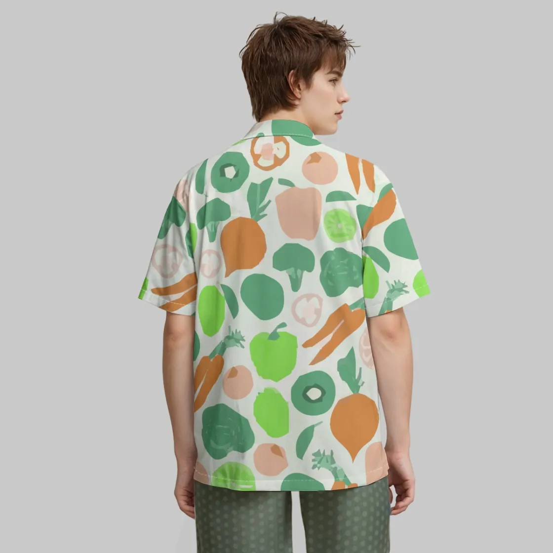 All-Over Print Hawaiian Shirt With Pocket|115GSM Cotton poplin