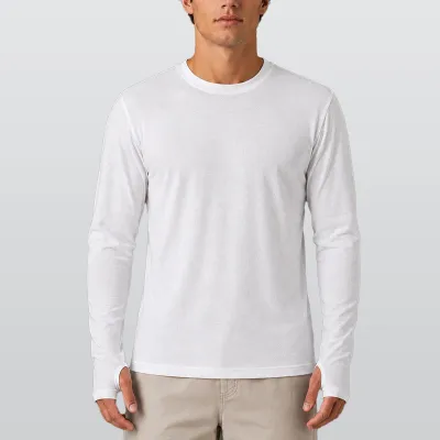 All-Over Print Men's Long-Sleeved Sunscreen T-Shirt with Thumbhole
