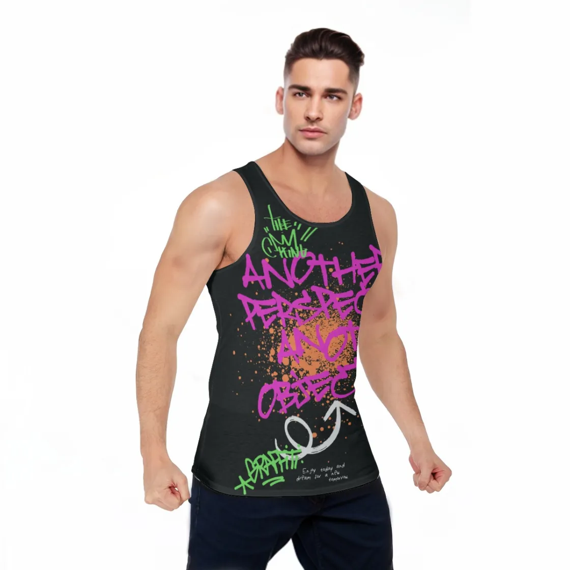 All-Over Print Men's Sports Vest
