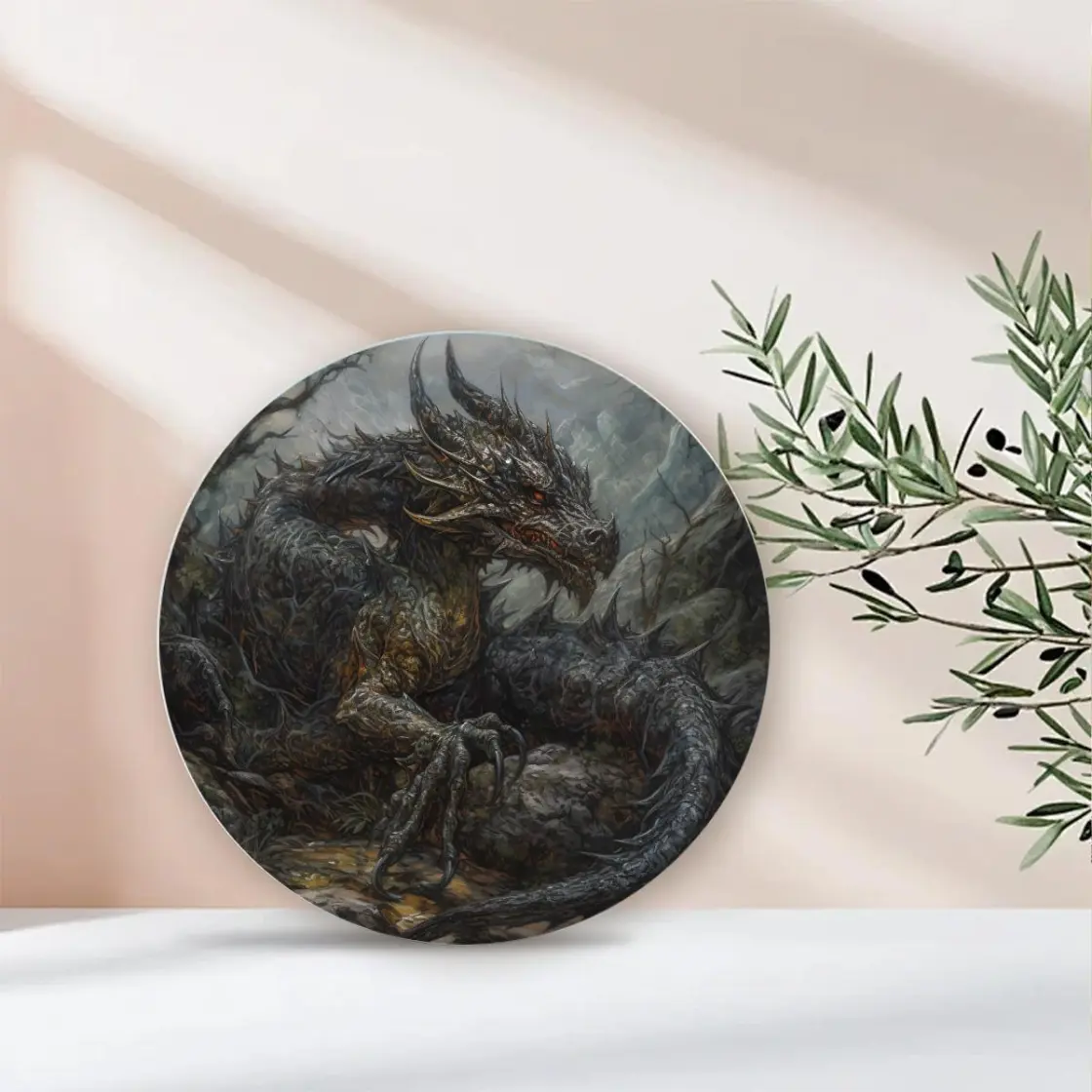 Round Aluminum Painting