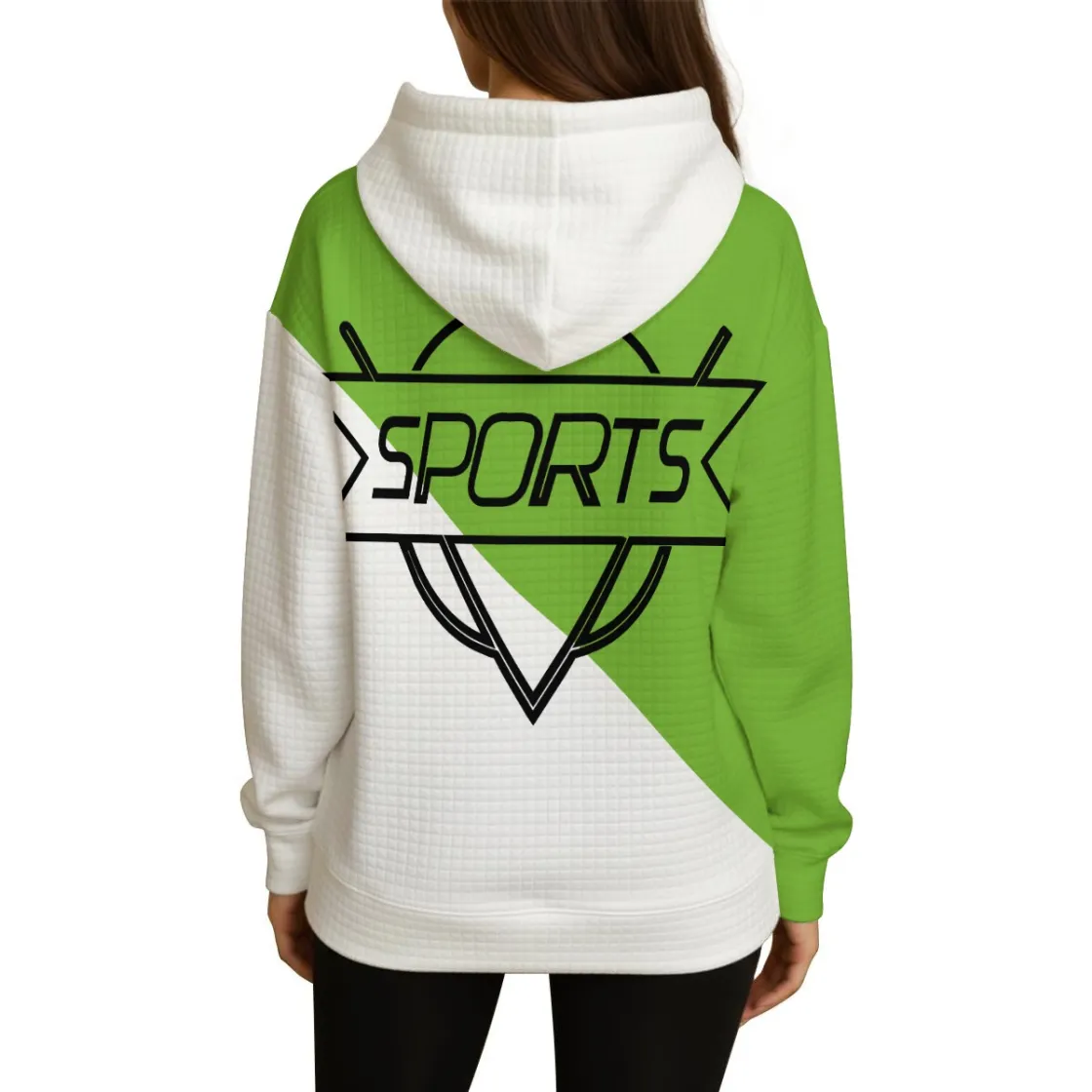 All-Over Print Women's Thick Waffle Knit Hoodie
