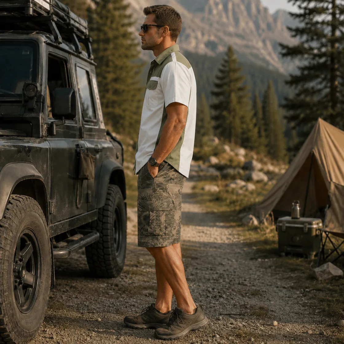 All-Over Print Men's Cargo Shorts