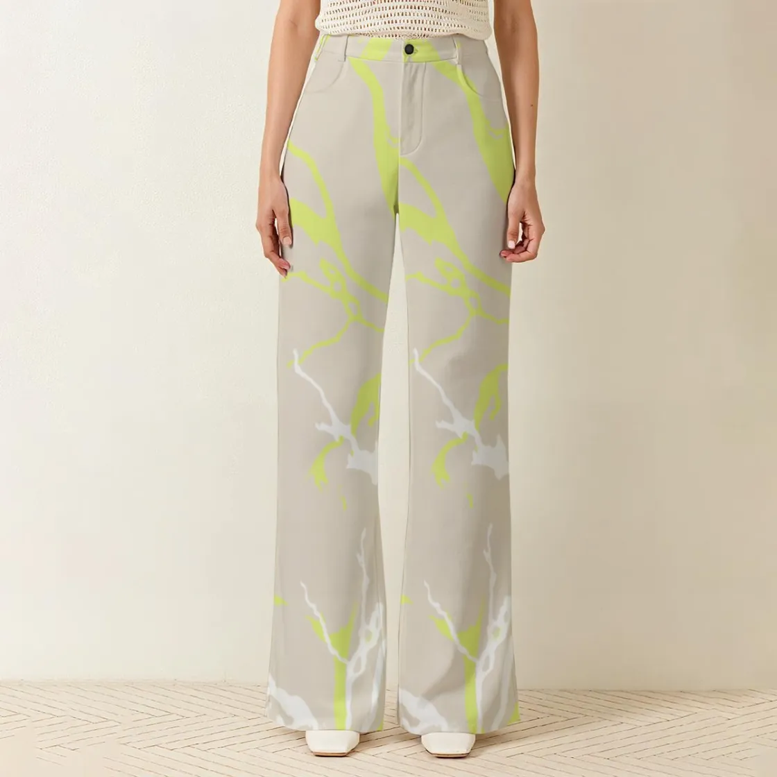 All-Over Print Women's Wide Leg Pants