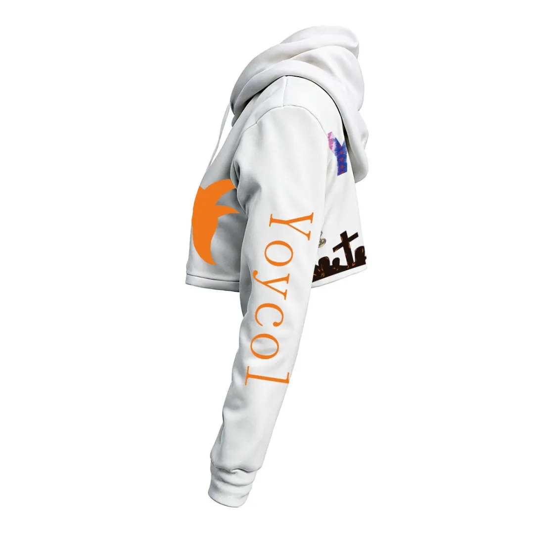 Women's Cropped Hoodie|DTF