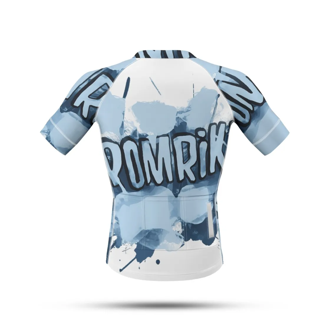 All-Over Print Men's Anti-Slip Raglan Cycling Jersey With Short Sleeve