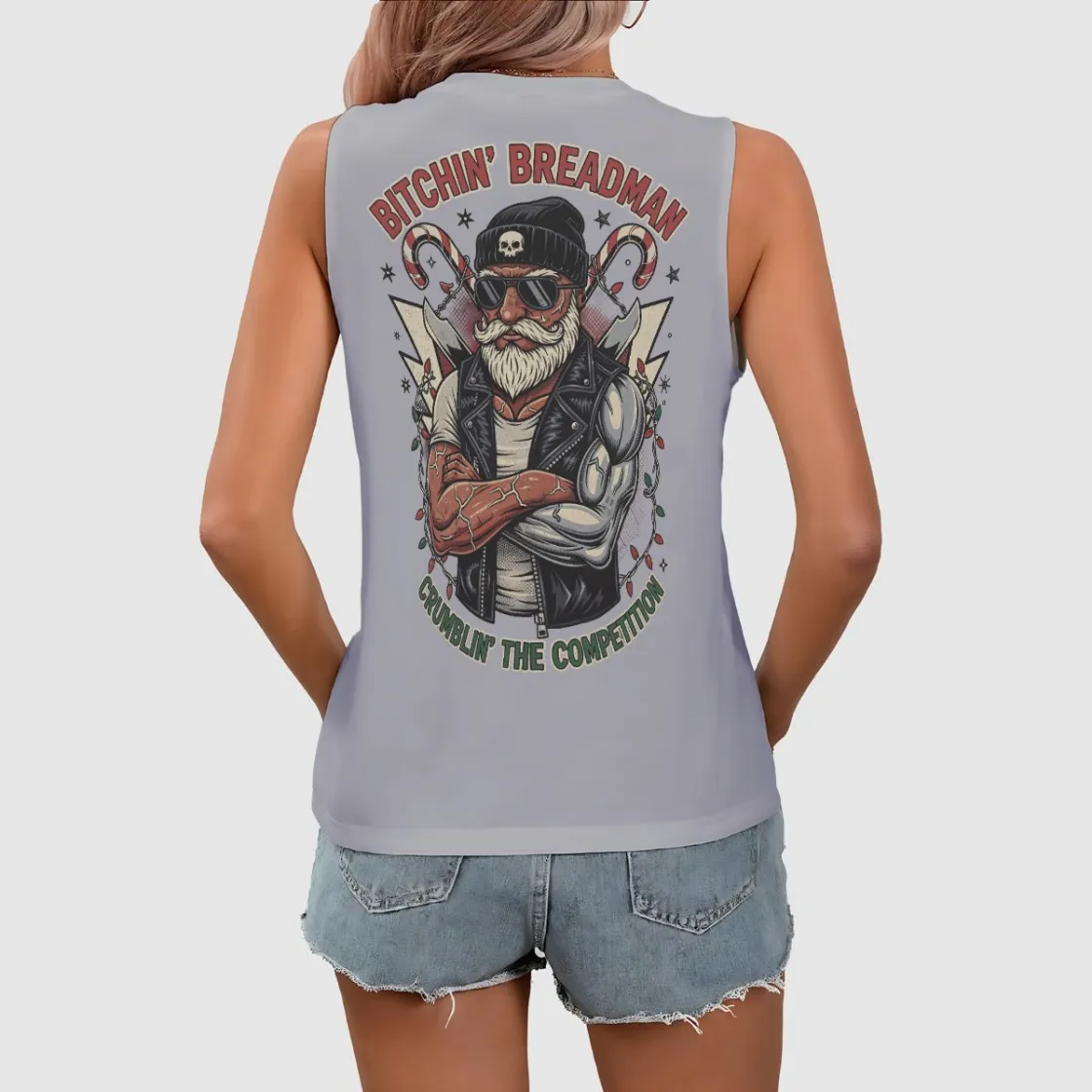 All-Over Print Women's Sleeveless V-Neck Tank Top