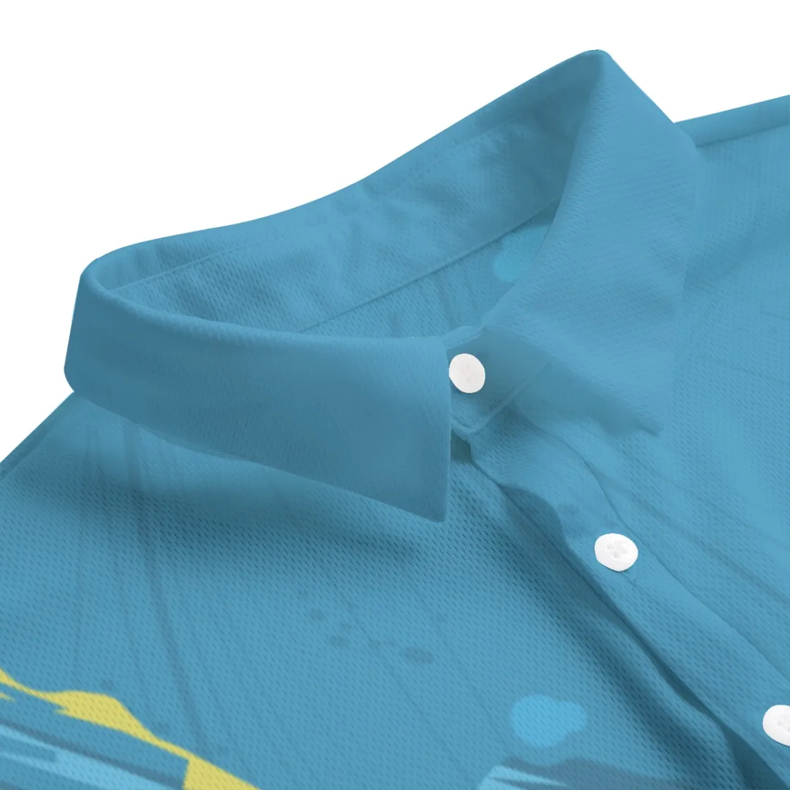 All-Over Print Men's Polo Shirt | Birdseye