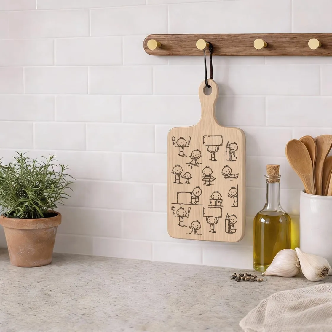 Light-colored cutting Board|Single