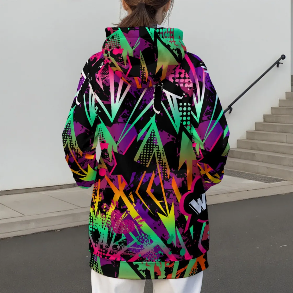 All-Over Print Women's Pullover Hoodie With Raglan Sleeve