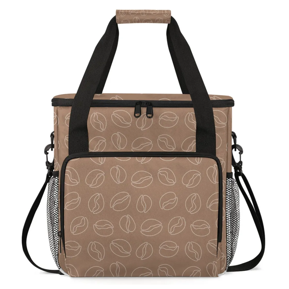 Large-Capacity Coffee Machine Carrying Bag with Multiple Pockets