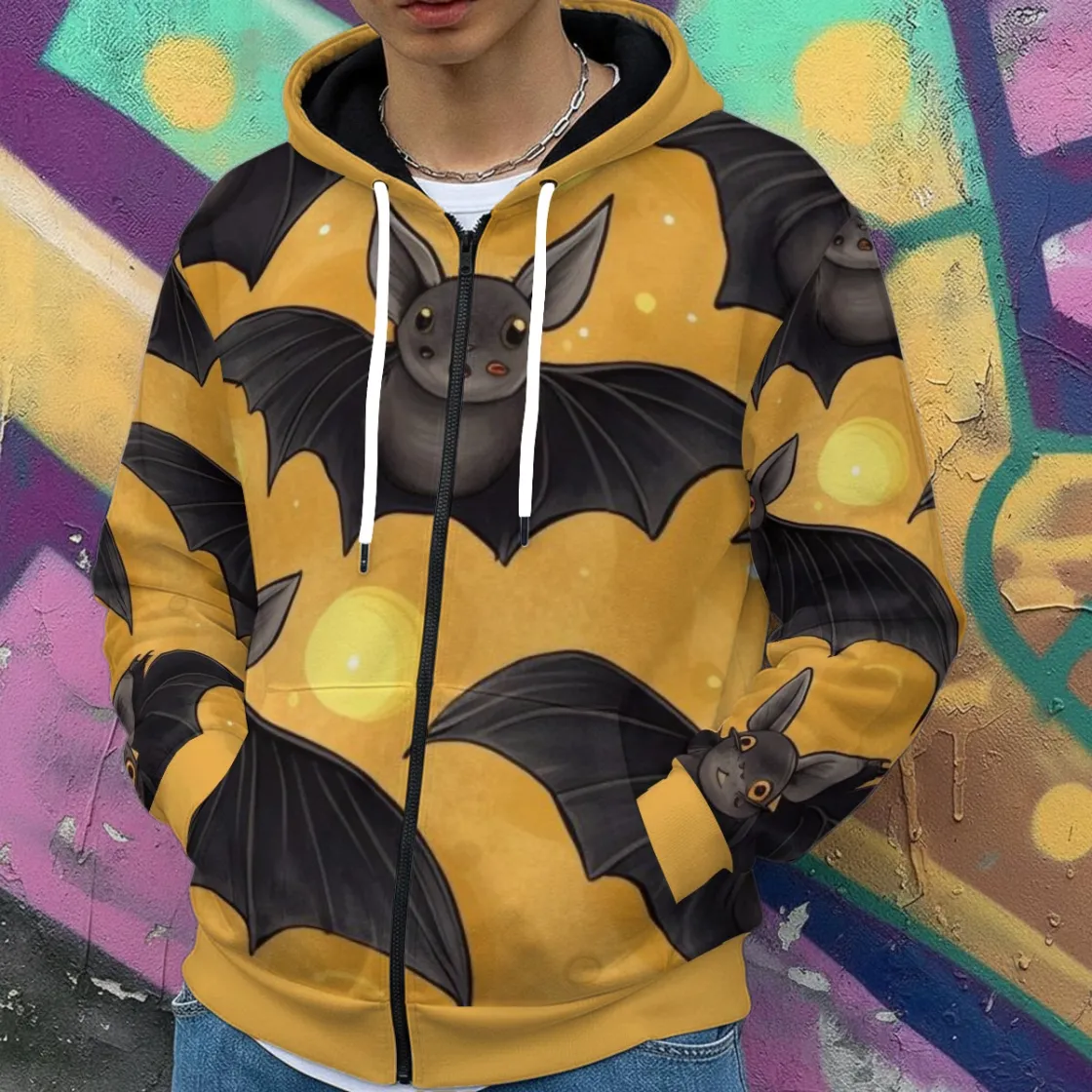 All-Over Print Men's Heavy Fleece Zip Up Hoodie