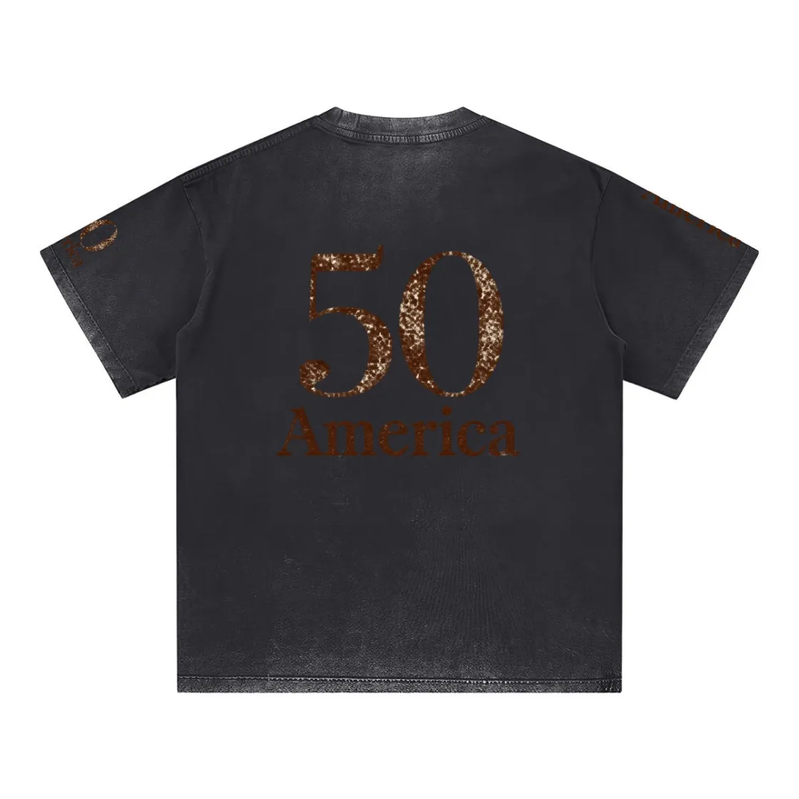 Men's Retro Heavyweight Washed T-shirt|Cotton DTG