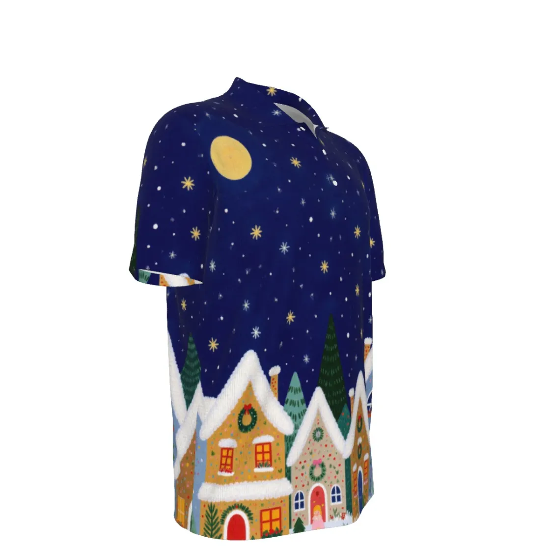 All-Over Print Men's Heavyweight Polyester Polo Shirt|210GSM