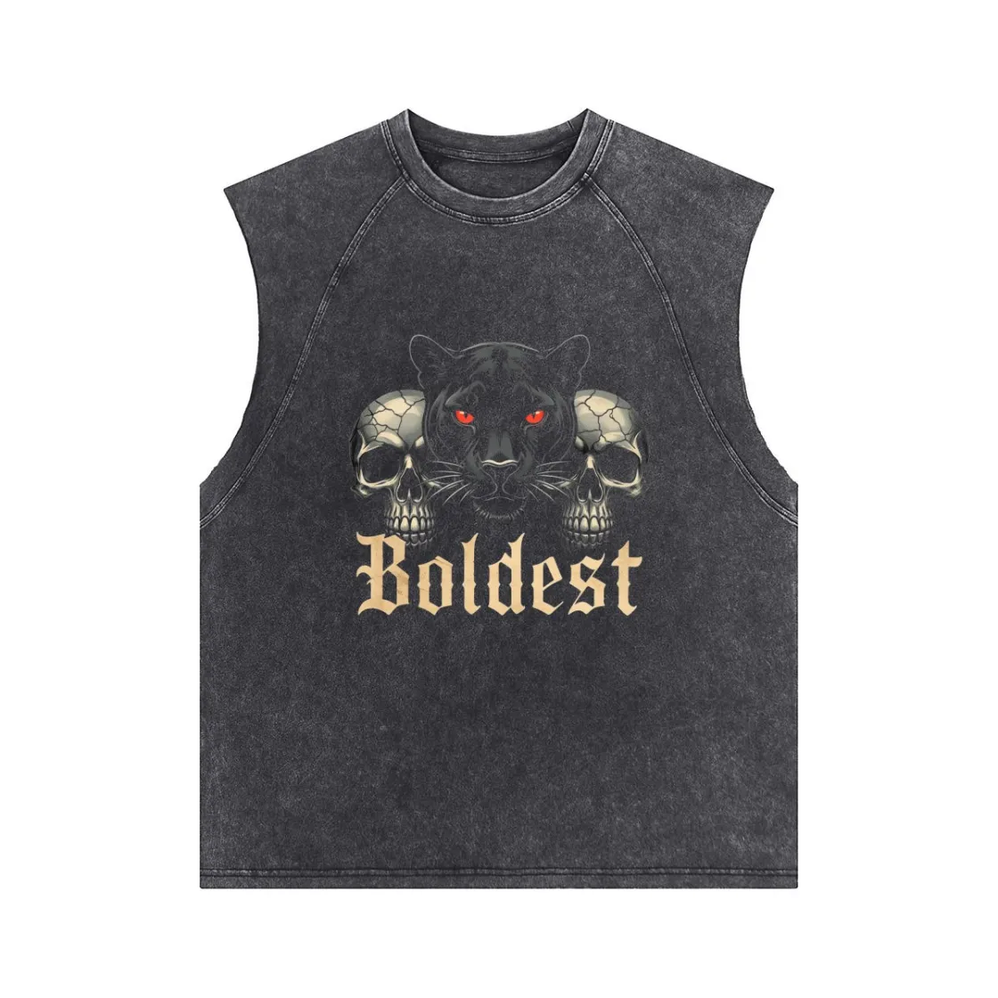 Men's Washed Sleeveless Muscle Tank Top|275GSM  DTG