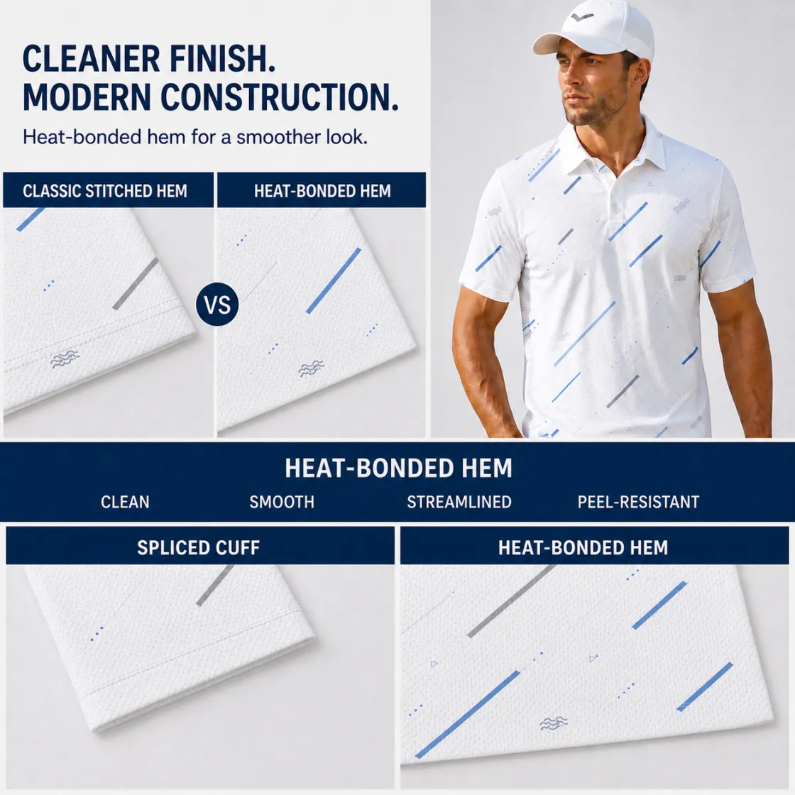 All-Over Print Men's Polo Shirt|Bonded Seam