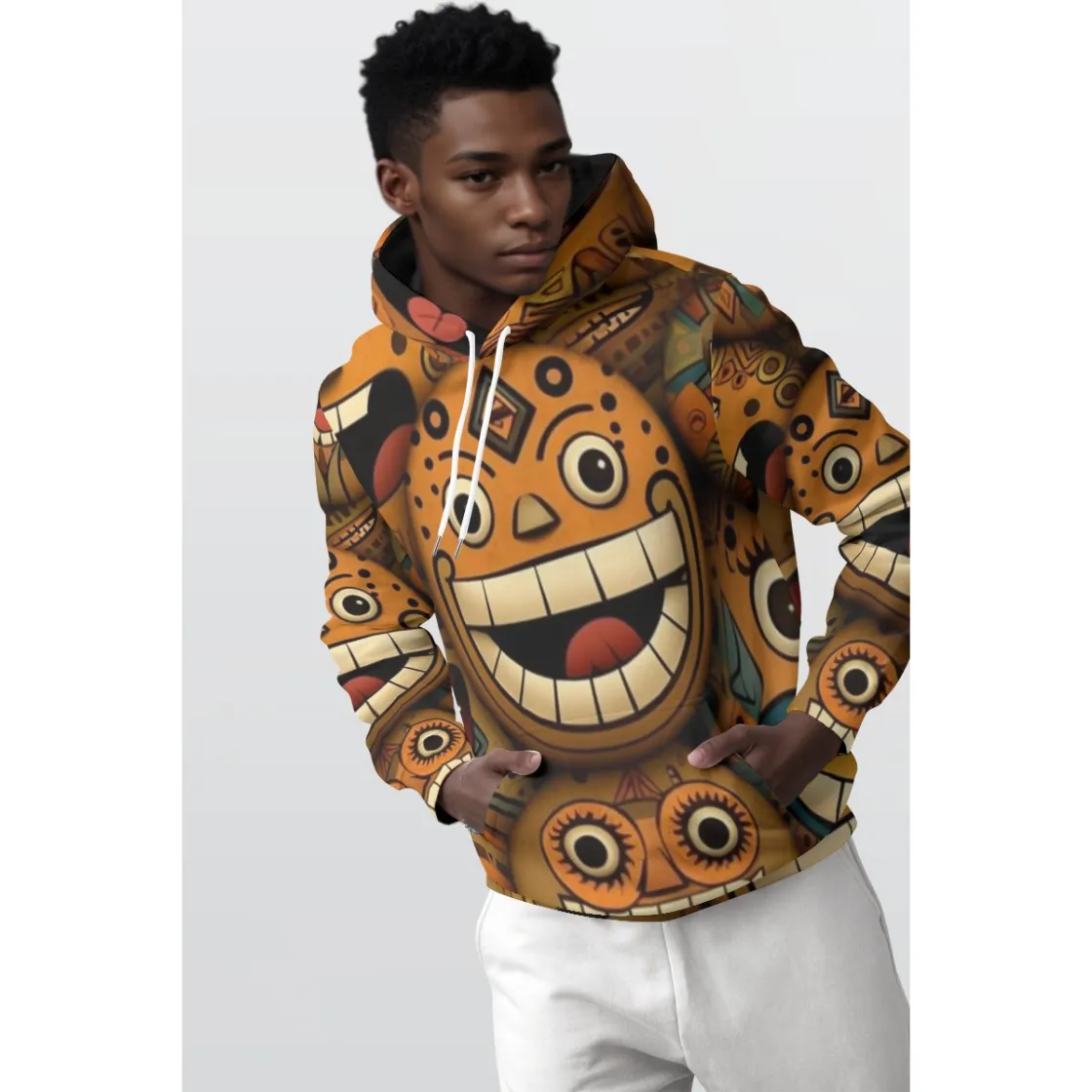 All-Over Print Men's Pullover Hoodie