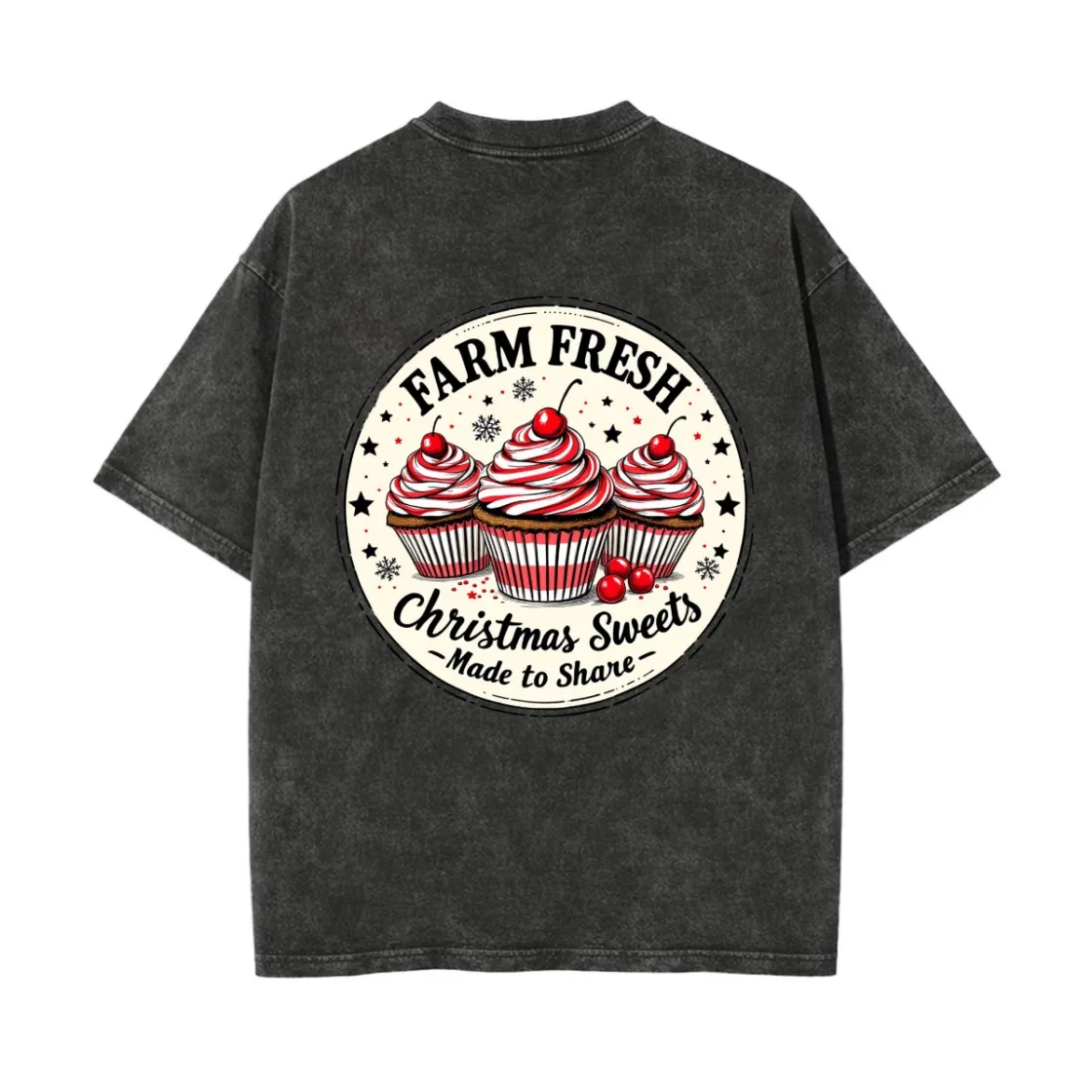 Unisex Heavyweight Washed T-shirt Printed in USA|250GSM Cotton DTG Double-sided