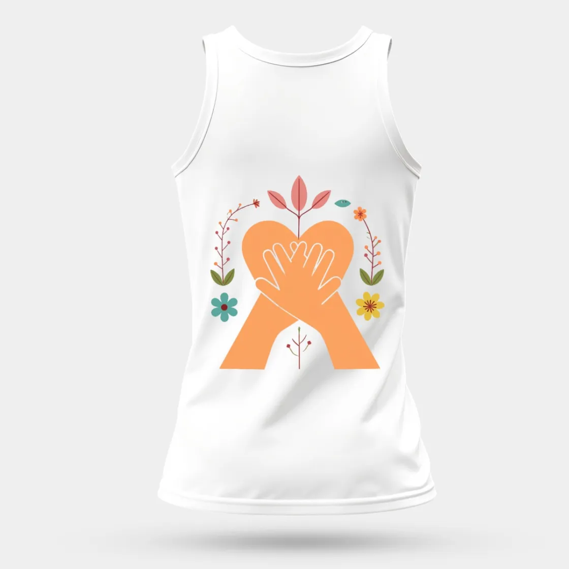 Women's Comfortable and Breathable Sports Tank Top Printed in USA|180GSM Back DTF