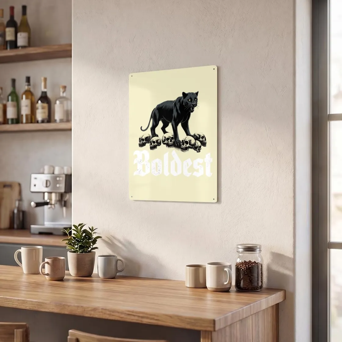 Thickend Rectangular Iron Wall Painting Printed in Canada
