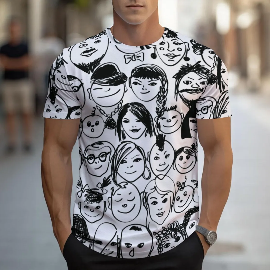 All-Over Print Men's T-shirt | Birdseye