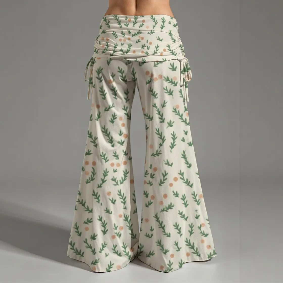 All-Over Print Women's High Waist Wide Leg Pants