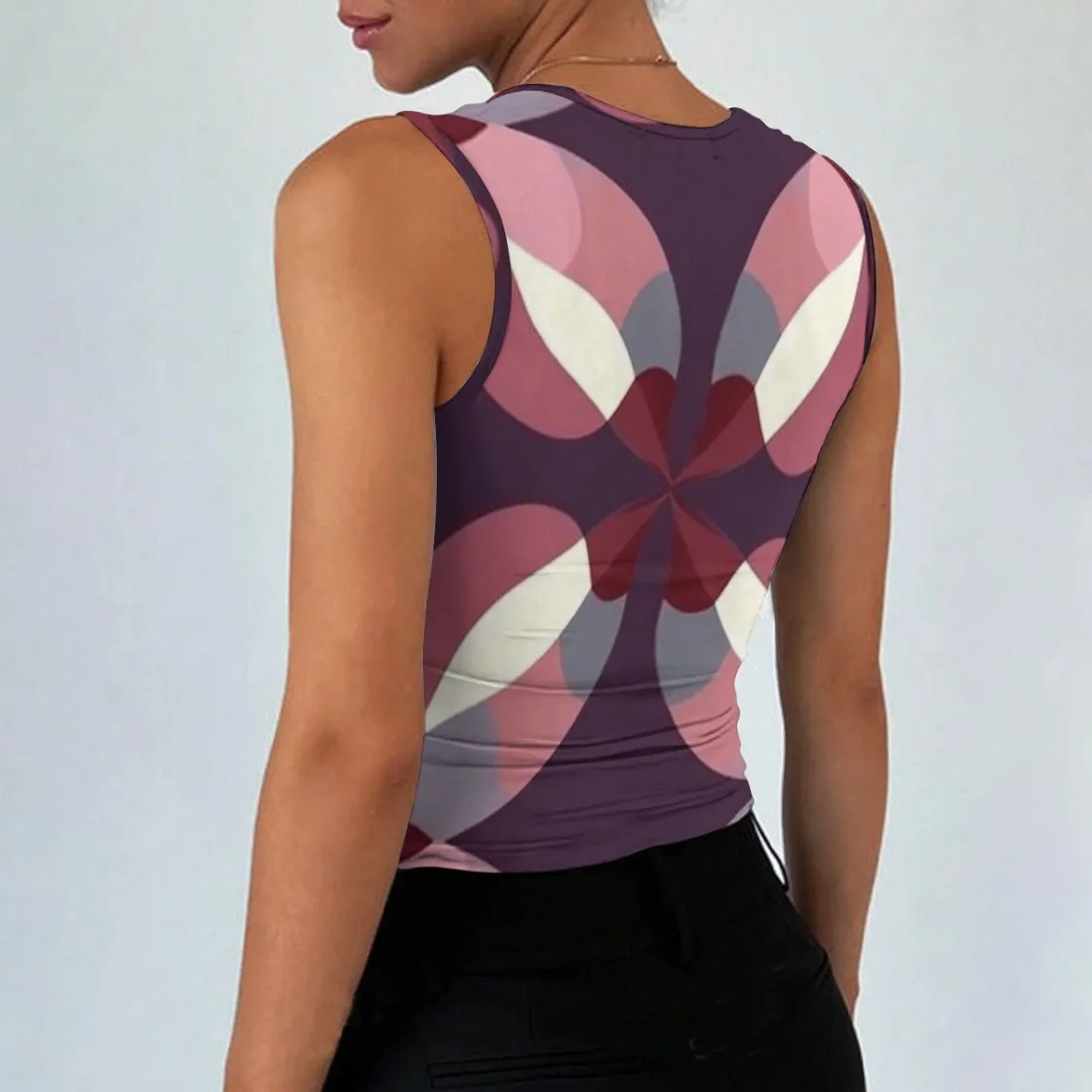 All-Over Print Women’s Sleeveless Square Neck Tank Top