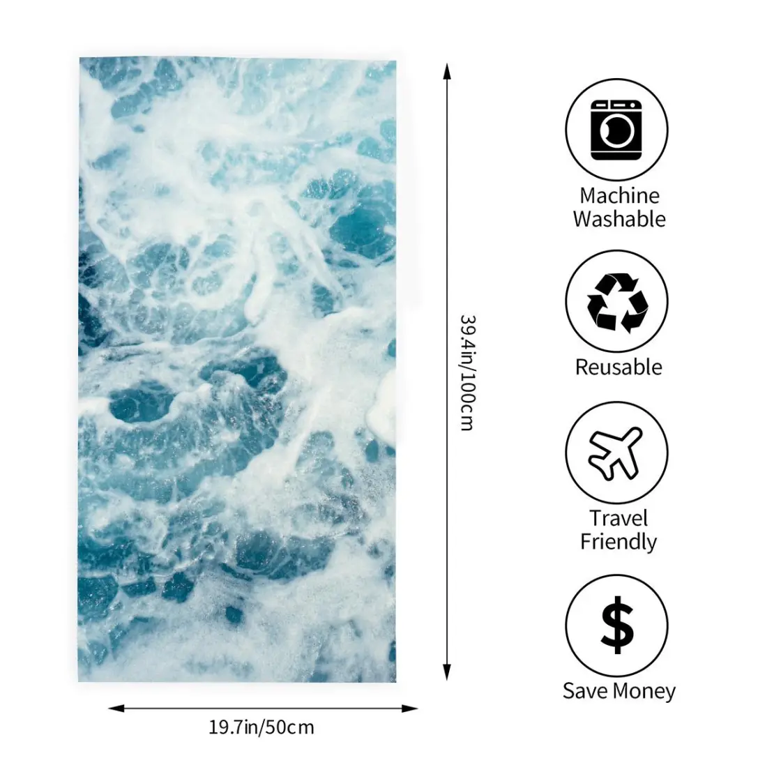Children's Bath Towel-Vertical Version Printed in USA