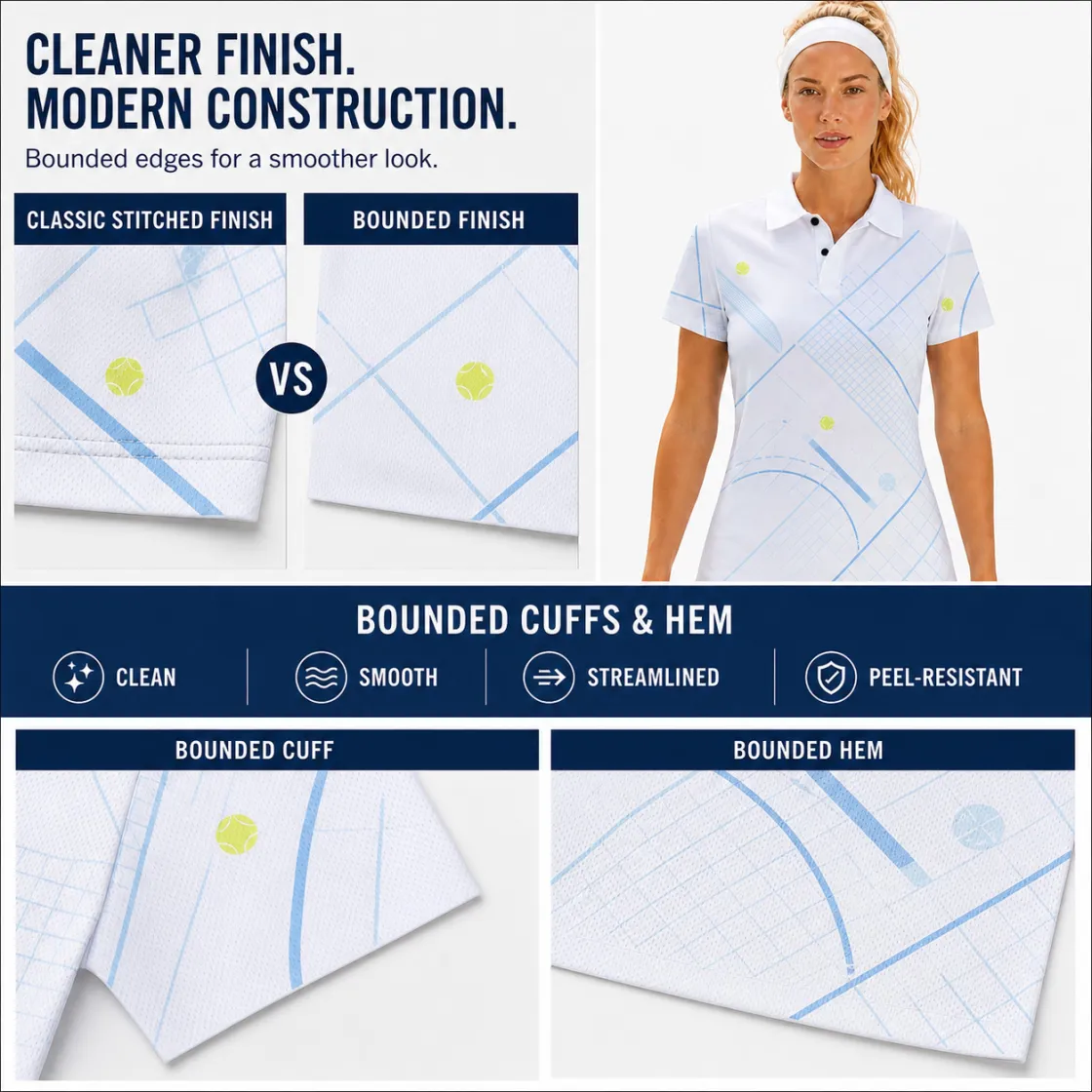 All-Over Print Women’s Bird-Eye Mesh Polo Shirt|Bonded Seam